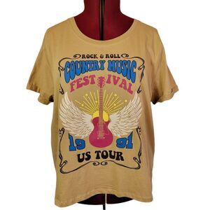 Attitude Not Included Womens Country Music Festival Top (Size 2X)